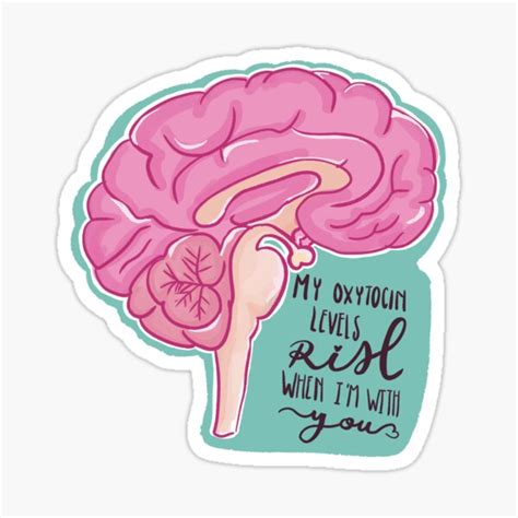 "Must Be Love in the Brain in Black" Sticker for Sale by Biomedoodles | Redbubble