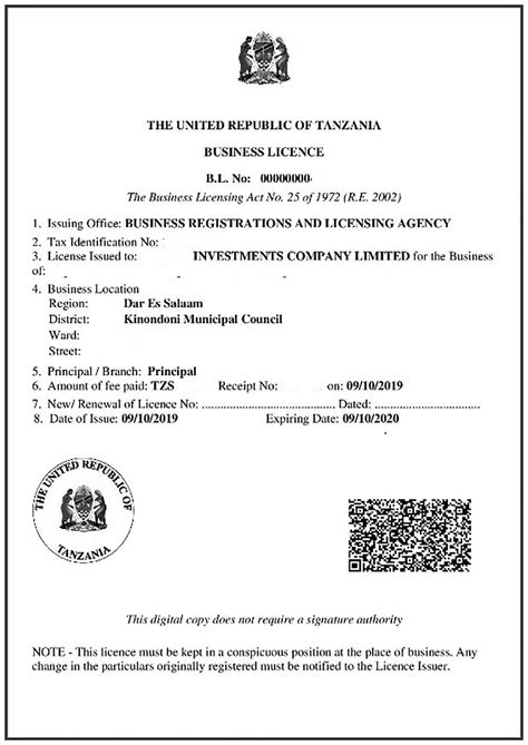 Business License Tanzania - How to Obtain It - UnitedRepublicofTanzania.com