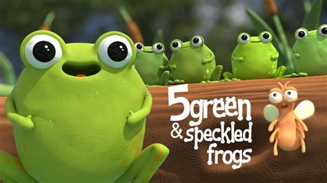 Five Green and Speckled Frogs - Nursery Rhyme Children’s Song with Lyrics - YouTube