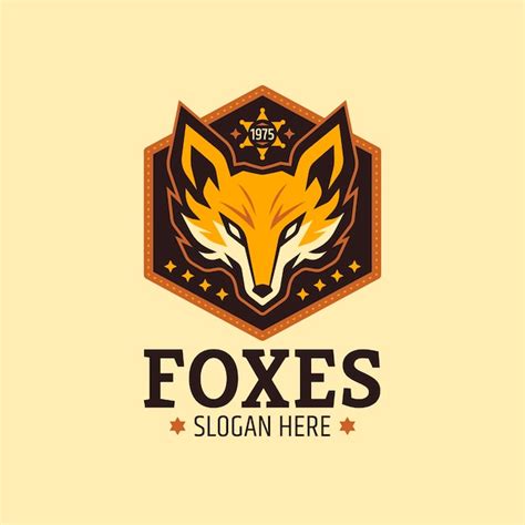 Free Vector | Fox logo design template