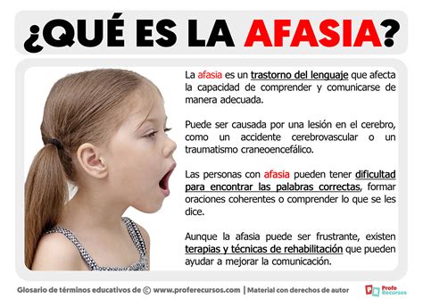 Qué es la Afasia | Definición de Afasia