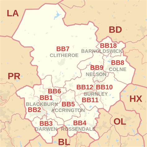 Bt Postcode Map