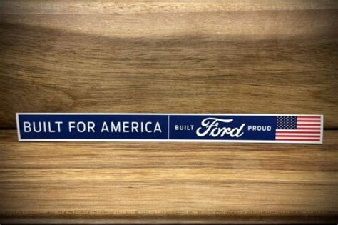 Ford Built For America Built Ford Proud 🇺🇸 Vinyl Decal Sticker 8.5” USA Truck | eBay