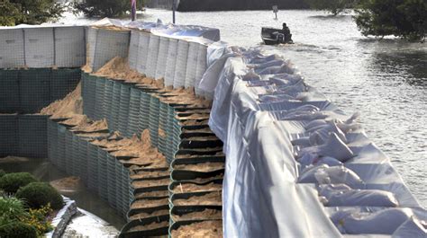 Hesco Baskets Offer Miles Of Flood Control, Minus The Sandbags : NPR