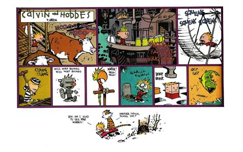 Calvin and Hobbes comic strip, Calvin and Hobbes, comics, simple ...