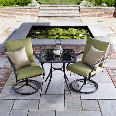 Garden Oasis Rockford 3pc Bistro Set - Outdoor Living - Patio Furniture - Small Space Sets