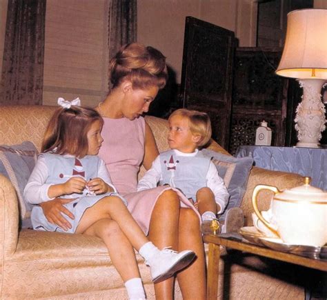 Joan Kennedy with her children Kara and Ted Jr. | Ted kennedy, Kennedy family, Vintage kids clothes