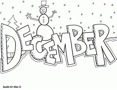 Months Of The Year Coloring Pages - Coloring Home