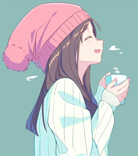 Girl enjoying her tea [Original] : r/awwnime