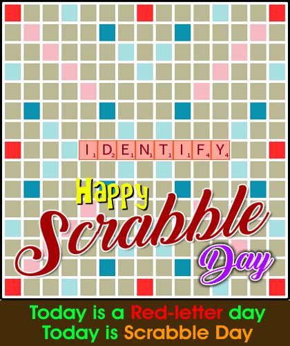 My Scrabble Day Card For You. Free National Scrabble Day eCards | 123 Greetings