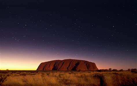 Download wallpapers Ayers Rock, 4k, nightscapes, australian landmarks, Uluru-Kata Tjuta National ...