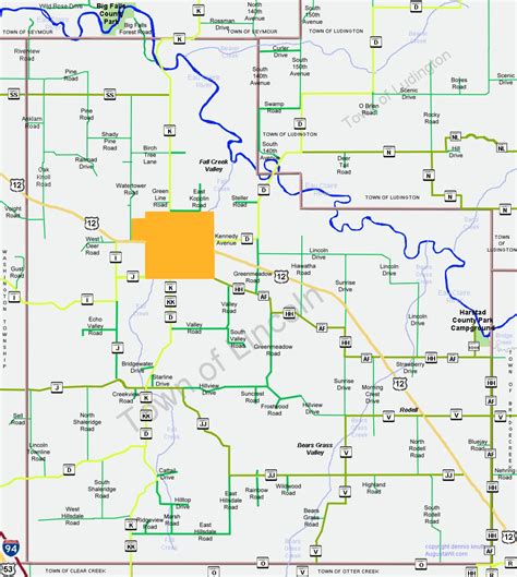 Lincoln County Wi Map | Cities And Towns Map