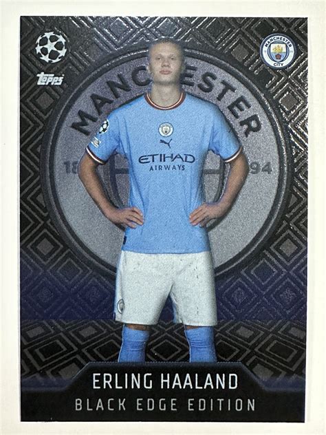 461 Erling Haaland Black Edge Edition (Manchester City) Topps Match Attax 2022/2023 Card - Solve ...