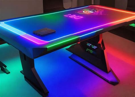 Premium AI Image | RGB gaming table