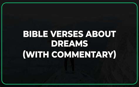 Top 20 Bible Verses About Dreams (With Commentary) - Scripture Savvy