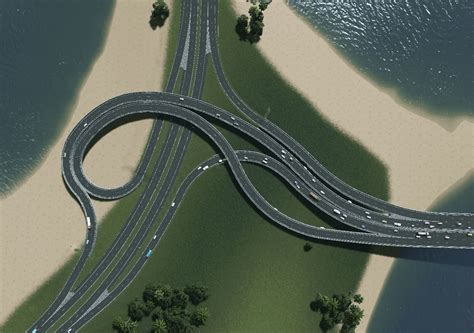 A small trumpet interchange : r/CitiesSkylines