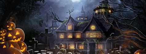 Halloween - Haunted House 4K wallpaper download