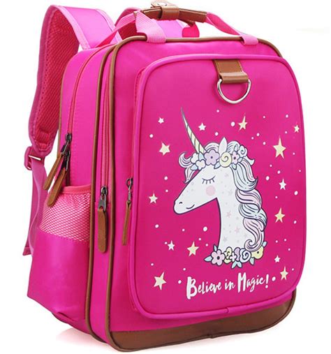 Girls Backpack Unicorn 15" Pink Kids School Bag Kindergarten Elementary Stylish 712758002600 | eBay