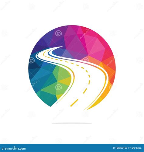 Road Logo Vector Design Template. Stock Vector - Illustration of online ...