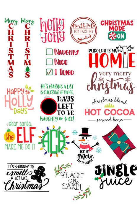 Free Christmas SVG Files for your Cricut or Silhouette - The Kingston Home