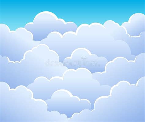 Cloudy sky background 3 stock vector. Illustration of design - 24200517