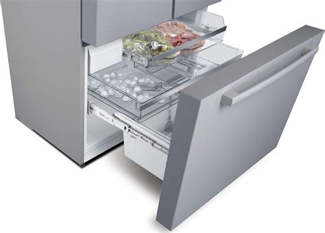 Customer Reviews: Bosch 800 Series 21 Cu. Ft. French Door Counter-Depth Refrigerator Stainless ...