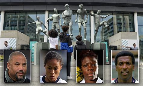 Euro 2020: Iconic black England footballers to be immortalised outside Wembley | Daily Mail Online