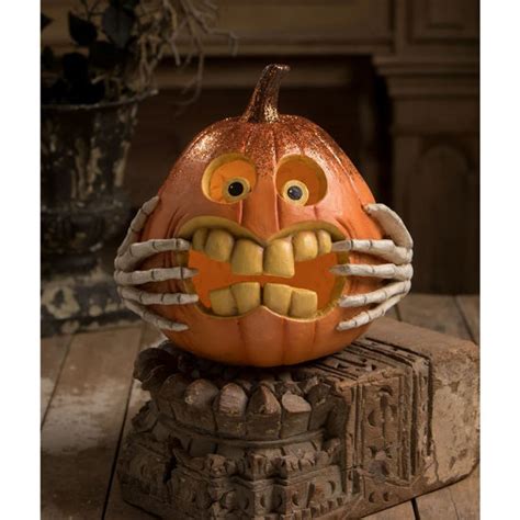 Funny Face Jack O'lantern by Bethany Lowe Designs