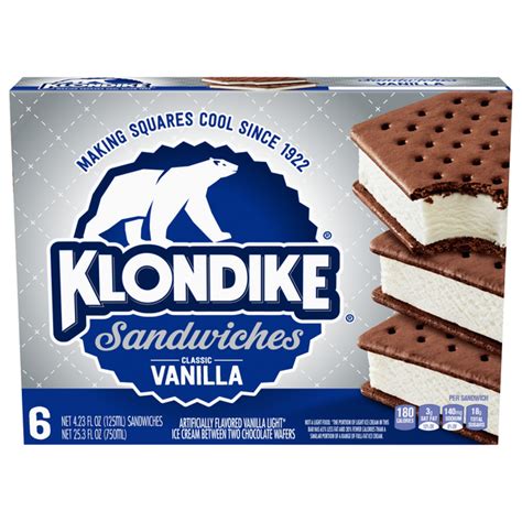 Save on Klondike Ice Cream Sandwiches Classic Vanilla - 6 ct Order ...