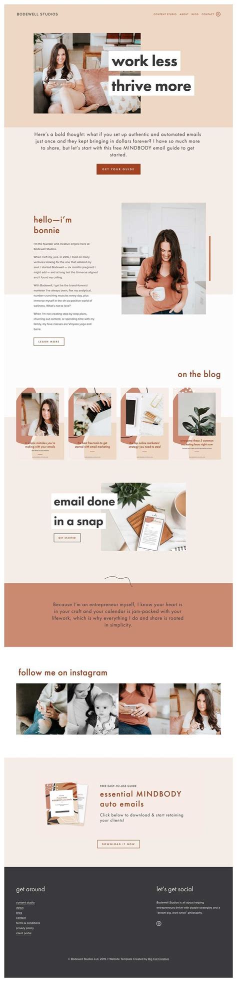 SQUARESPACE WEBSITE TEMPLATE Design: The Modern Day Website Template Design, Wordpress Web ...