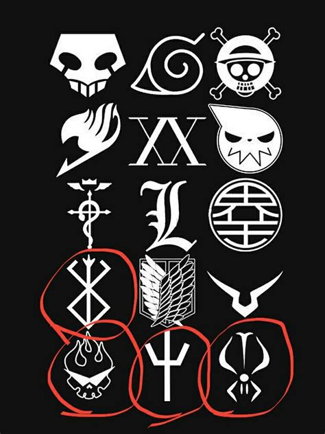 What is the names of these anime symbols? Please, tell me Symbol ...