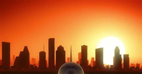 Houston Skyline Sunrise Take Off, Stock Video - Envato Elements