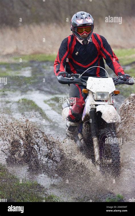 Extreme racing on mud track Stock Photo - Alamy