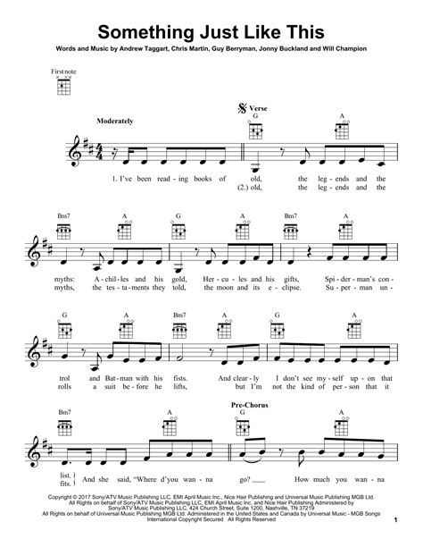 Something Just Like This | Sheet Music Direct