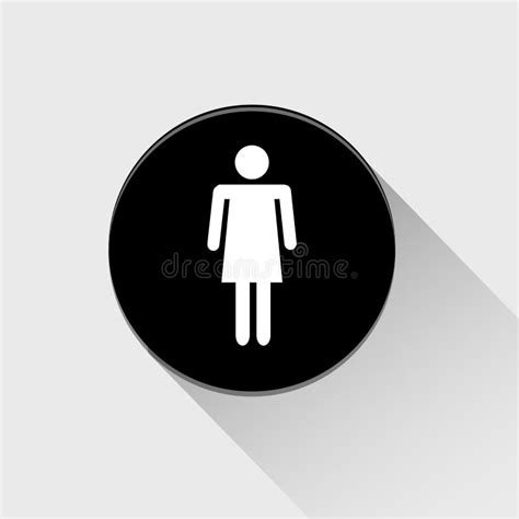 Woman Toilet Icon Great For Any Use. Vector EPS10. Stock Vector - Image ...