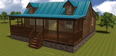 30' x 22' Modular Log Cabin Home NC | Jack & Jill (ID: 90) | Mountain ...