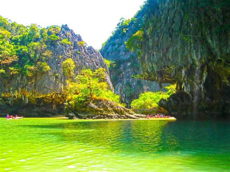 The Canoes at Trip To Phang Nga National Park in Thailand Stock Image ...