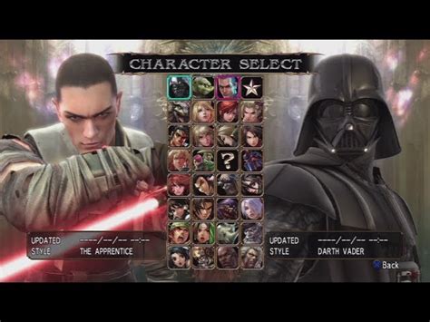 Soul Calibur 4 Character List