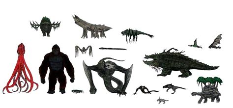 Skull Island Fauna by https://www.deviantart.com/megadanzilla on @DeviantArt Kong Godzilla ...