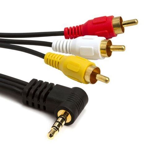 2 X 6' Audio Video Cable 3.5 mm To 3 RCA Male Red White Yellow AV ...