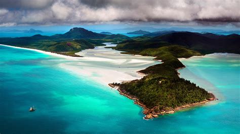 Hill Inlet aerial view, Whitsundays, Queensland, Australia | Windows ...