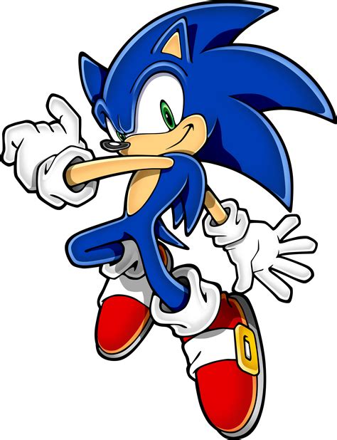 Sonic Hedgehog Jumping Side transparent PNG - StickPNG