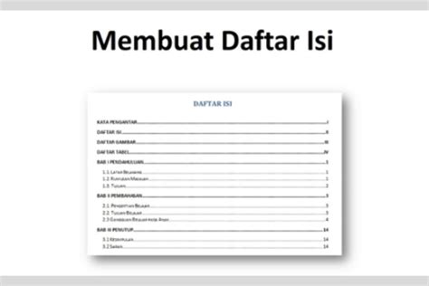 Cara Membuat Daftar Isi Manual yang Rapi di Word beserta Contohnya – Blog Mamikos