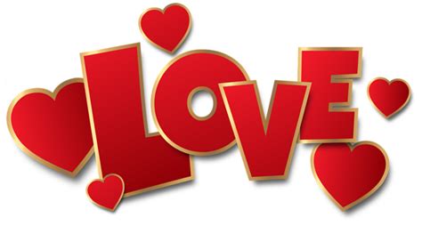 Red Love Transparent PNG Clip Art Image