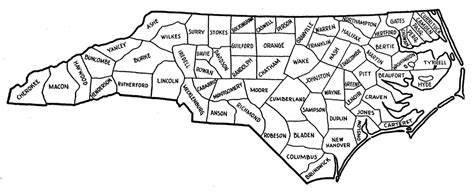 North Carolina County Map - Fotolip