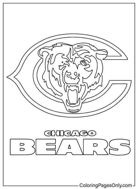 Chicago Bears Logo Coloring Page - Free Printable Coloring Pages