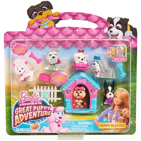 Barbie Puppy Adventure Puppy Play Set, Blue - Walmart.com - Walmart.com