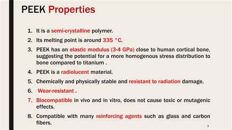 PEEK :Polyetheretherketone applications in clinical dentistry | PPT