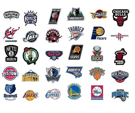 Buy NBA National Basketball Association Team Logo Stickers Set of 30 ...