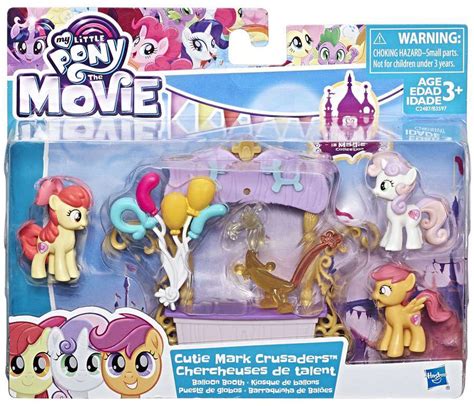 My Little Pony The Movie Cutie Mark Crusaders Balloon Booth Figure Set Hasbro Toys - ToyWiz